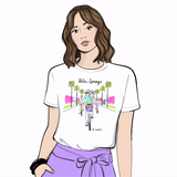 Palm Springs Biking Crewneck Short Sleeve Graphic T Shirt