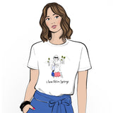 i love Palm Springs Crewneck Short Sleeve Graphic T Shirt