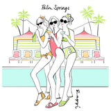 Girls Weekend Palm Springs Crewneck Graphic Tee - Rappi Palm Springs