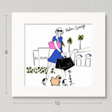 El Paseo - Matted Art Print 8" x 10"