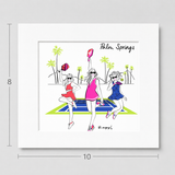 Pickleball - Matted Art Print 8" x 10"