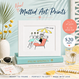 Pool Party - Matted Art Print 8" x 10"