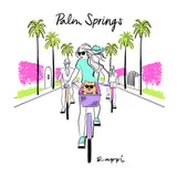 Biking with My Girlfriends - Matted Art Print 8" x 10"