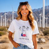 i love Palm Springs Crewneck Short Sleeve Graphic T Shirt