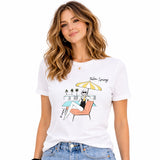 Palm Springs Pool Party Crewneck Short Sleeve Graphic T Shirt
