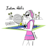 Indian Wells Tennis - Matted Art Print 8" x 10"