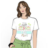 Girls Weekend Palm Springs Crewneck Short Sleeve Graphic T Shirt