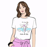 Palm Springs Ride with Style Crewneck Graphic T Shirt