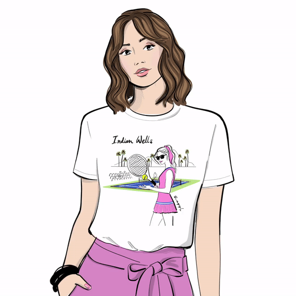 Indian Wells Tennis Garden Crewneck Graphic T Shirt