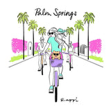 Palm Springs Biking Crewneck Graphic Tee - Rappi Palm Springs