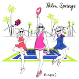 Palm Springs Pickleball Crewneck Graphic Tee - Rappi Palm Springs