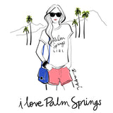 i love Palm Springs Crewneck Graphic Tee - Rappi Palm Springs